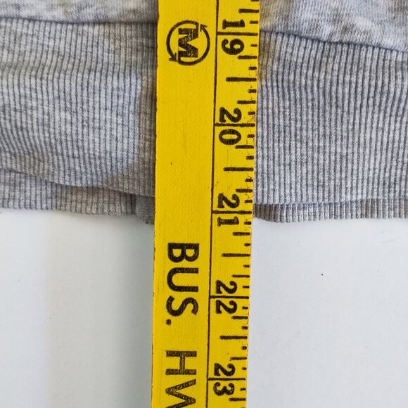 Puma sweatshirt / track jacket full zip printed sleeve light grey woman's size L - Picture 10 of 10